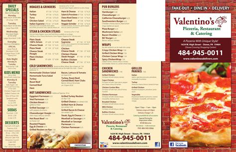 valentino's pottstown discount code
